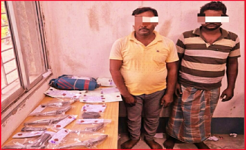 7 firearms, 29 rounds of fresh cartridges Recover