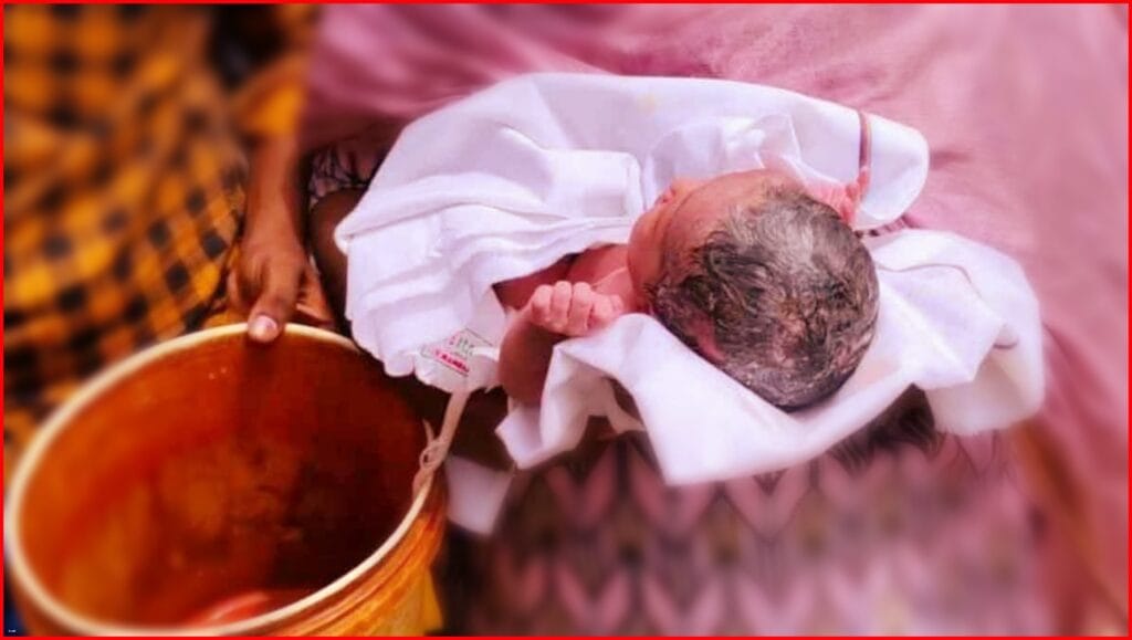 Newborn daughter rescued from toilet